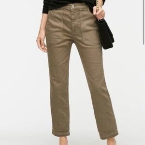 J. Crew Straight-leg crop jean in garment-dyed denim